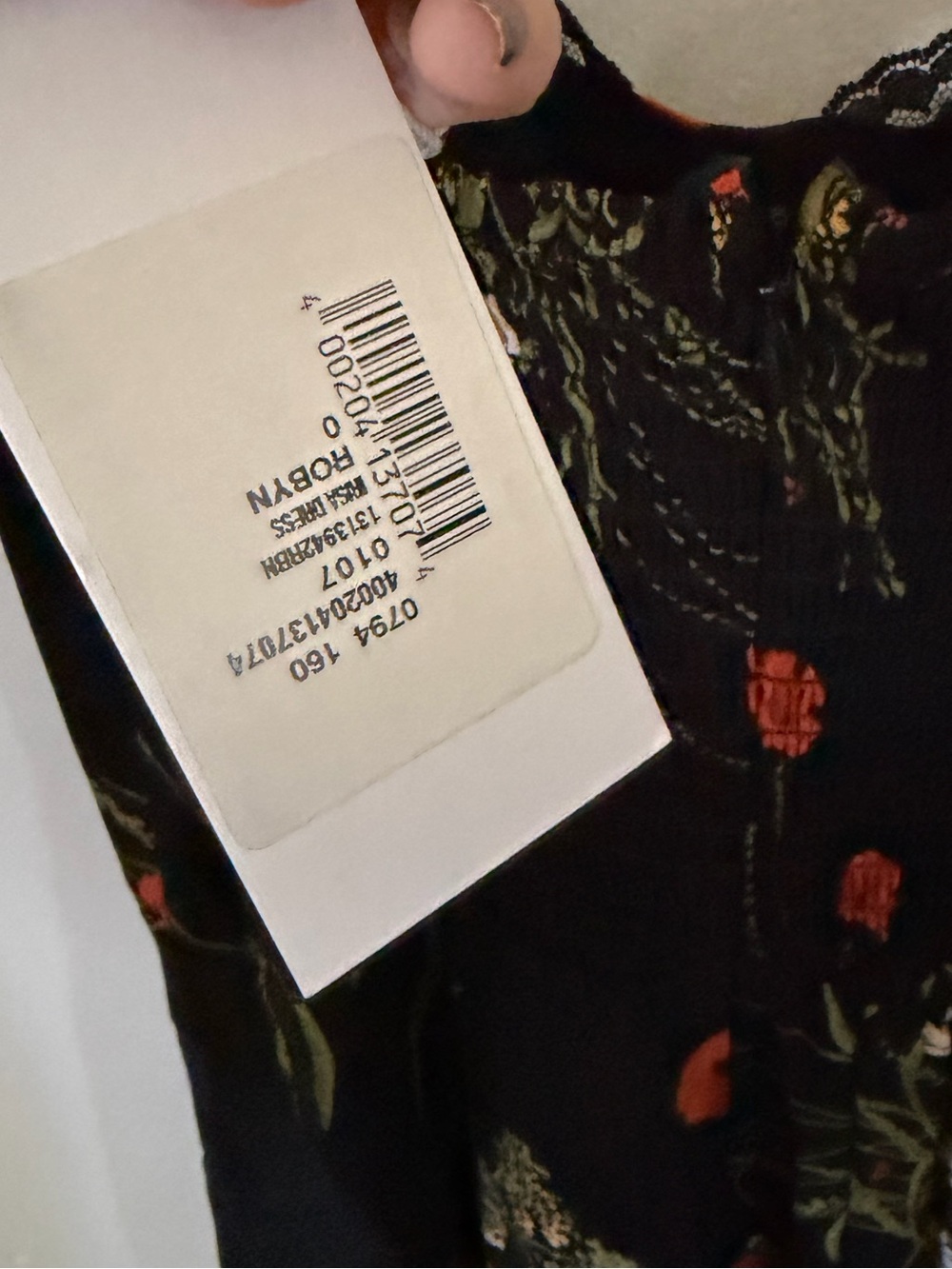 NWT REFORMATION Irisa Floral Trumpet Dress in Robyn Size US 0 lace trim - Picture 8 of 15
